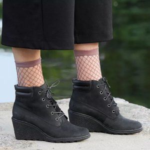 TIMBERLAND Women’s Premium Nubuck Leather Amston 6-inch Booties - Black - Size 6